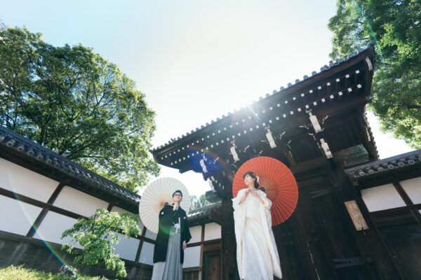 初夏の白無垢撮影/相楽園