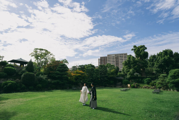 ショート花嫁/相楽園