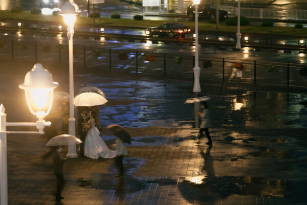 雨のハーバーランド