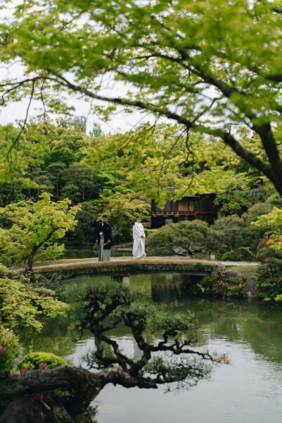 橋の上