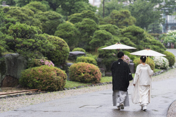 雨のお庭